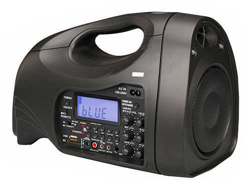 Portable UHF Wireless PA Amplifier (USB/SD/FM Tuner/Recording/Bluetooth)