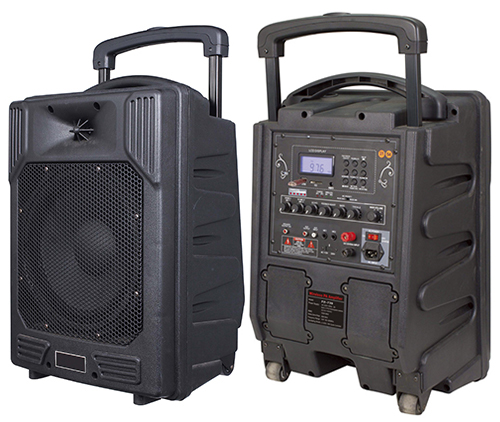 Portable Wireless PA Amplifier (USB/SD/FM Tuner/Recording)