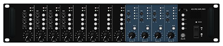 8x4 Channel Pre Amplifier with Paging